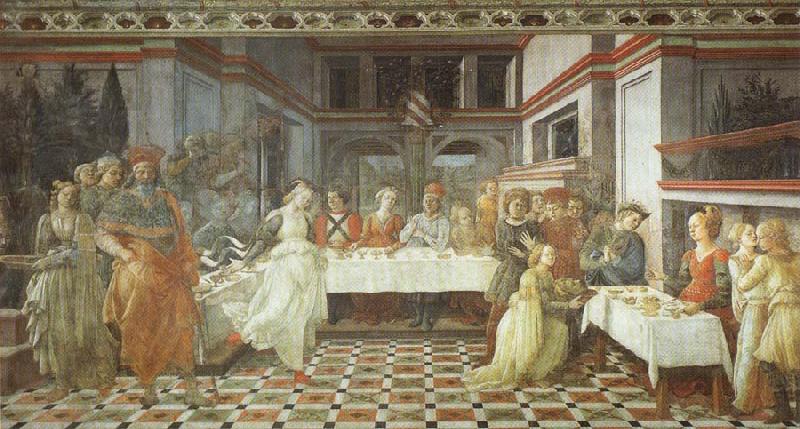 Fra Filippo Lippi Herod's Feast oil painting image